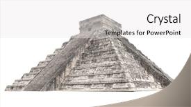  Presentation with unesco - Cool new PPT layouts with ancient mayan pyramid kukulcan temple backdrop and a white colored foreground