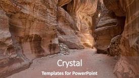  Presentation with hidden - Slides featuring ancient middle east - siq the narrow slot-canyon that background and a  colored foreground