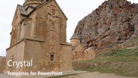  Presentation with armenia - Cool new presentation theme with ancient monastery noravank in the mountains in amaghu valley armenia was founded in 1205 backdrop and a coral colored foreground