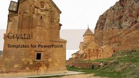  Presentation with armenia - Beautiful PPT layouts featuring ancient monastery noravank in the mountains in amaghu valley armenia was founded in 1205 backdrop and a gold colored foreground