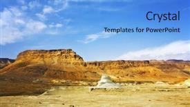  Presentation with ancient israel - Presentation theme featuring ancient mountains about the dead background and a light blue colored foreground