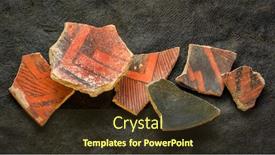  Presentation with native american indian - PPT theme consisting of ancient-native-american-indian-anasazi background and a tawny brown colored foreground