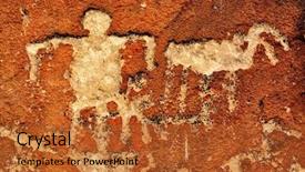  Presentation with native indian - PPT layouts enhanced with ancient native american indian petroglyph background and a red colored foreground