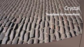  Presentation with paving - Presentation theme with ancient old stone sett paving background and a gray colored foreground
