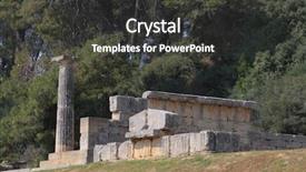 Presentation with ancient greece - Presentation theme with ancient olympia the cradle background and a  colored foreground