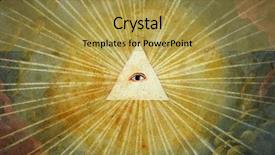  Presentation with god - Presentation theme with ancient painting of god's background and a gold colored foreground