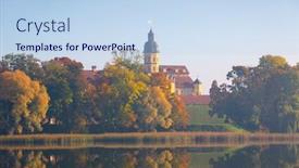  Presentation with ancient - Amazing theme having ancient-palace-in-niasvizh-belarus backdrop and a light blue colored foreground