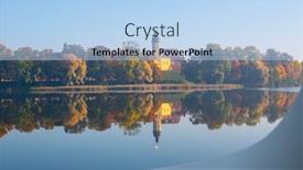  Presentation with ancient - Beautiful presentation featuring ancient-palace-in-niasvizh-belarus backdrop and a light blue colored foreground