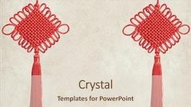  Presentation with chinese traditional - Amazing slide set having ancient paper money - traditional chinese knot backdrop and a lemonade colored foreground