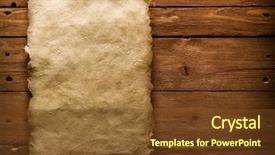  Presentation with torn paper - Slides featuring ancient paper with torn edges background and a tawny brown colored foreground