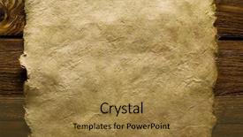  Presentation with torn paper - PPT theme with ancient paper with torn edges background and a coral colored foreground