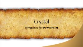  Presentation with torn paper - Beautiful presentation theme featuring ancient paper with torn edges backdrop and a yellow colored foreground