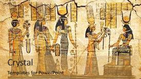 Presentation with papyrus - Presentation design enhanced with ancient papyrus background and a yellow colored foreground
