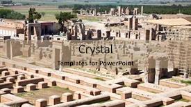  Presentation with ancient iran - Slides with ancient persepolis in iran background and a coral colored foreground