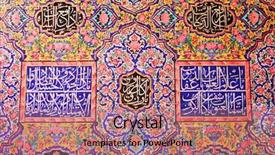  Presentation with persia - Cool new slides with ancient persia - oriental ornaments from nasir al-mulk backdrop and a coral colored foreground