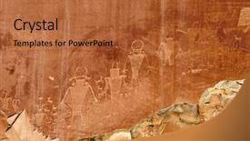  Presentation with capitol - Presentation featuring ancient petroglyphs in the capitol background and a red colored foreground