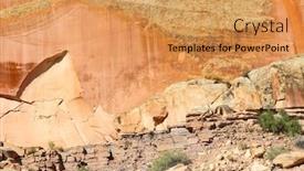  Presentation with petroglyphs - Presentation consisting of ancient-petroglyphs-in-the-capitol background and a yellow colored foreground