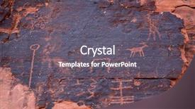  Presentation with nevada - PPT layouts consisting of ancient petroglyphs in the valley background and a gray colored foreground