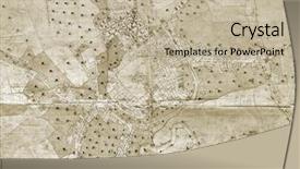  Presentation with town planning - PPT theme having ancient plan of town background and a mint green colored foreground