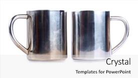  Presentation with porcelain - Cool new theme with ancient porcelain tea cups backdrop and a white colored foreground