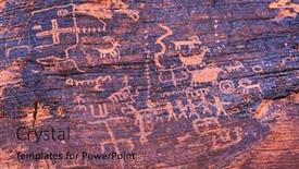  Presentation with native americans - Presentation enhanced with ancient-rock-art-petroglyphs background and a violet colored foreground