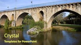  Presentation with ancient roman - Audience pleasing slide deck consisting of ancient roman bridge of ponte backdrop and a  colored foreground