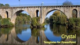  Presentation with ancient roman - Colorful slide deck enhanced with ancient roman bridge of ponte backdrop and a  colored foreground