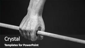  Presentation with ancient roman - Presentation design enhanced with ancient roman gods - hand with spear stone statue background and a dark gray colored foreground