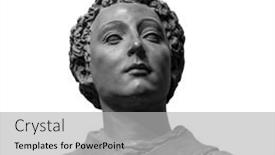  Presentation with ancient roman - Presentation having ancient-roman-marble-portrait background and a light gray colored foreground