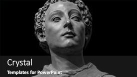  Presentation with ancient roman - Audience pleasing presentation theme consisting of ancient-roman-marble-portrait backdrop and a dark gray colored foreground