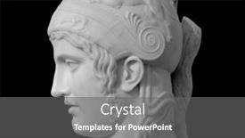  Presentation with ancient roman - Beautiful theme featuring ancient-roman-statue-head backdrop and a gray colored foreground