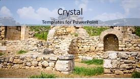  Presentation with ancient ruins - Theme enhanced with ancient ruins in ephesus turkey background and a  colored foreground