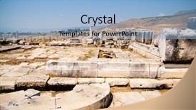  Presentation with ancient ruins - Theme enhanced with ancient-ruins-in-ephesus-turkey background and a light blue colored foreground