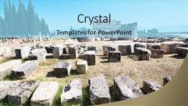  Presentation with ancient ruins - PPT theme featuring ancient ruins in hierapolis pamukkale turkey the site is a unesco world heritage site background and a arctic colored foreground