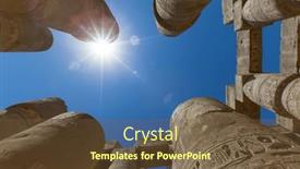  Presentation with karnak - Slide set featuring ancient-ruins-of-karnak-temple background and a tawny brown colored foreground