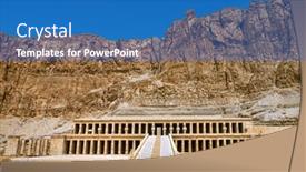  Presentation with ancient egypt - Presentation having ancient-ruins-of-karnak-temple background and a teal colored foreground