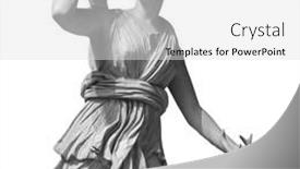 Presentation with hunting - Colorful presentation theme enhanced with ancient-sculpture-diana-artemis-goddess backdrop and a light gray colored foreground