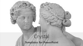  Presentation with marble - Colorful PPT theme enhanced with ancient-sculpture-of-bacchus backdrop and a light gray colored foreground