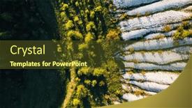  Presentation with earth crust - Presentation with ancient-shift-of-the-earth background and a tawny brown colored foreground