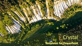  Presentation with earth crust - PPT theme having ancient-shift-of-the-earth background and a tawny brown colored foreground