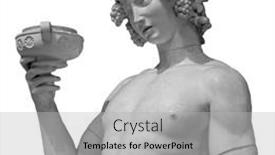  Presentation with grape - Cool new presentation with ancient-statue-of-dionysus-isolated backdrop and a light gray colored foreground