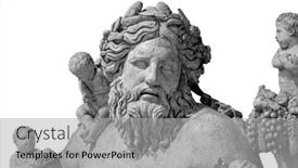  Presentation with nile river - Audience pleasing PPT theme consisting of ancient-statue-of-nile-river backdrop and a light gray colored foreground