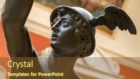  Presentation with antique - Beautiful theme featuring ancient statue of the antique backdrop and a tawny brown colored foreground