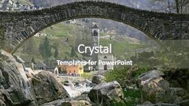 Presentation with ancient greek of stone - Beautiful presentation featuring ancient stone arch bridge backdrop and a gray colored foreground