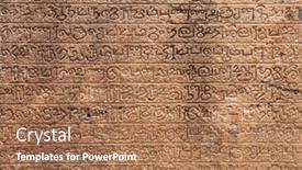  Presentation with sri lanka - Colorful presentation enhanced with ancient-stone-inscriptions-in-singalese backdrop and a coral colored foreground