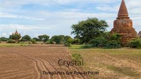  Presentation with myanmar bagan - Colorful slide deck enhanced with ancient-temple-in-bagan-myanmar backdrop and a coral colored foreground