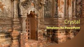  Presentation with myanmar bagan - Amazing slide deck having ancient-temple-in-bagan-myanmar backdrop and a tawny brown colored foreground