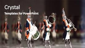  Presentation with 18th century - Slides with ancient toy 18th century tin background and a tawny brown colored foreground