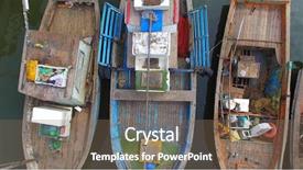  Presentation with tribe - Theme having ancient tribe - aerial view of native community background and a violet colored foreground