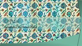  Presentation with ceramic tiles - Colorful presentation enhanced with ancient-turkish-ceramic-tiles backdrop and a seafoam green colored foreground